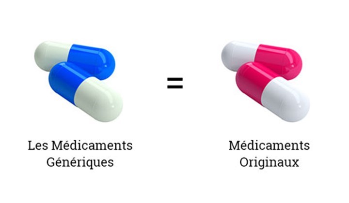 Médicaments Génériques EG: tout à fait équivalente La qualité d'un médicament générique est aussi bonne que celle du médicament original.