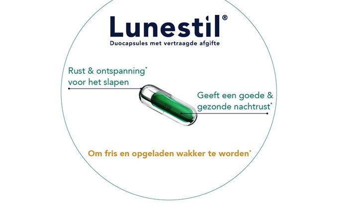 De krachtige ingrediënten van Lunestil Lunestil bevat krachtige ingrediënten, lavendel, passiebloemextract, vitamine B6 en melatonine, die een goede nachtrust garanderen. Lunestil bevat vier krachtige ingrediënten, lavendel, passiebloemextract, vitamine B6 en melatonine, die een goede nachtrust garanderen.