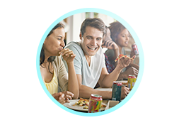 Individuen met slechte eetgewoonten