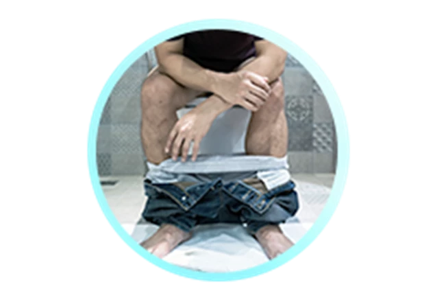 Individuen met aanhoudende diarree en overgeven Individuen met aanhoudende diarree en overgeven