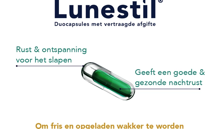 De krachtige ingrediënten van Lunestil Lunestil bevat krachtige ingrediënten, lavendel, passiebloemextract, vitamine B6 en melatonine, die een goede nachtrust garanderen. Lunestil bevat vier krachtige ingrediënten, lavendel, passiebloemextract, vitamine B6 en melatonine, die een goede nachtrust garanderen.