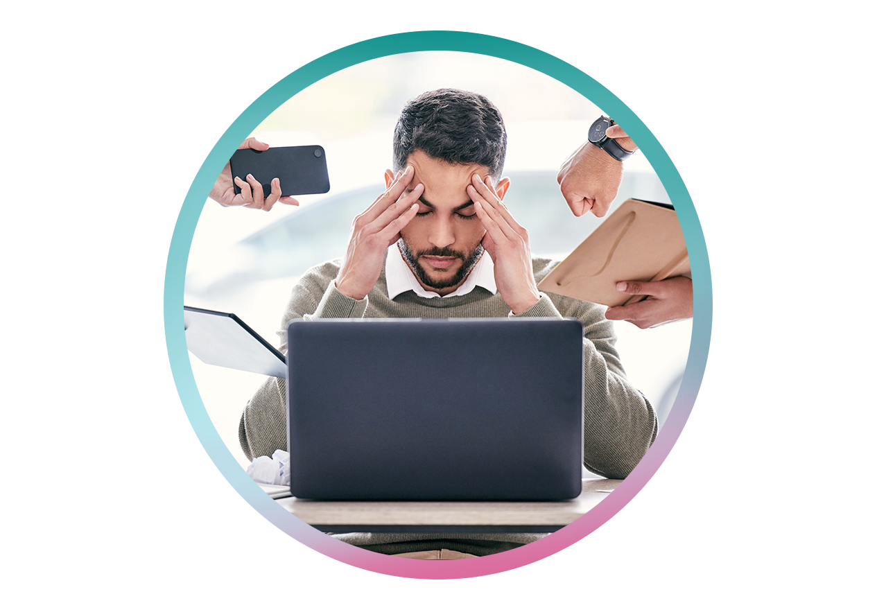 Personnes fatiguées ou soumises à du stress