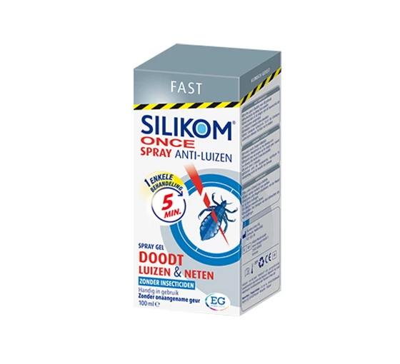 Silikom Once Spray Met de Silikom Once Spray ben je in een behandeling van de luizen af.