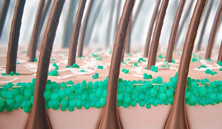 Pellicules : le résultat d’un processus naturel  Les squames apparaissent sur tout cuir chevelu sain car elles sont le résultat d'une peau qui se renouvelle sans cesse.