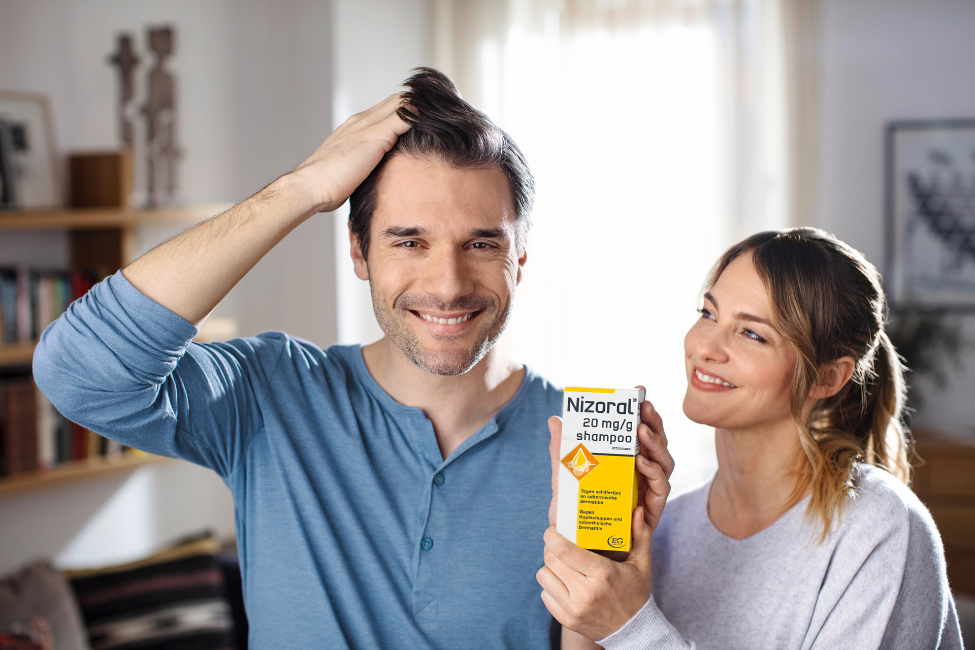 Met Nizoral shampoo geraak je van seborroïsch eczeem af.