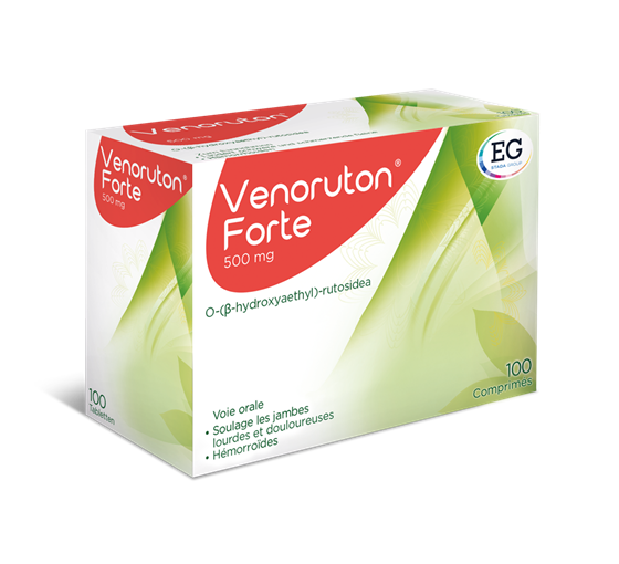 Venoruton® Forte 500 mg <br>100 comprimés  Venoruton® Forte 500 mg 100 comprimés